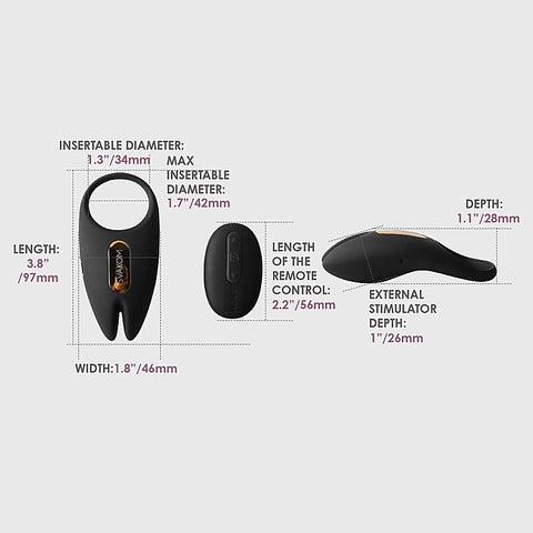 Winni 2 App Controlled Vibrating Male Cock Ring by Svakom - Cock Rings