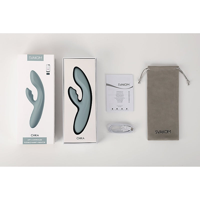 Chika App Controlled Interactive Rabbit Vibrator by Svakom - Rabbit Vibrators