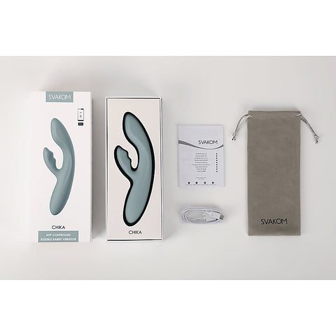 Chika App Controlled Interactive Rabbit Vibrator by Svakom - Rabbit Vibrators
