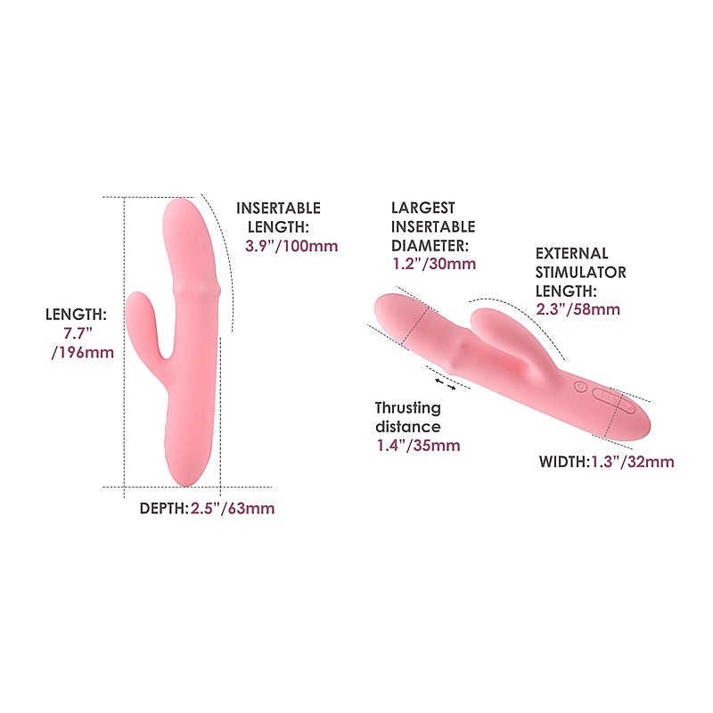 Mora Neo Rabbit Vibrator With Thrusting Beads by Svakom - Rabbit Vibrators