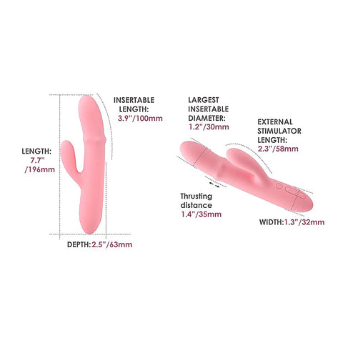 Mora Neo Rabbit Vibrator With Thrusting Beads by Svakom - Rabbit Vibrators