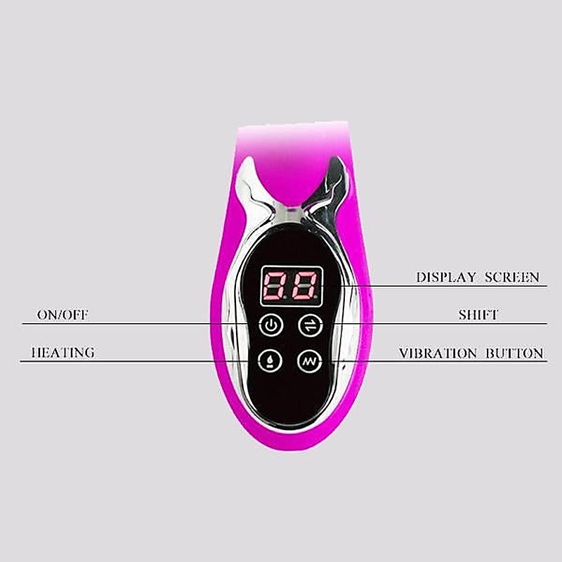 Baile Digi Fire Vibrator with Heating Function and Dual Stimulation - Rabbit Vibrators