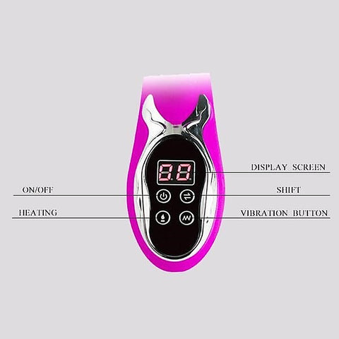 Baile Digi Fire Vibrator with Heating Function and Dual Stimulation - Rabbit Vibrators