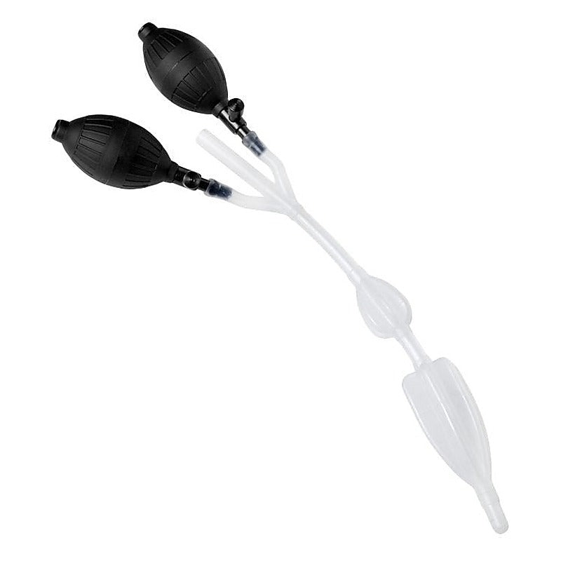 CleanStream Silicone Double Bulb Nozzle by XR Brands - Anal Cleansing
