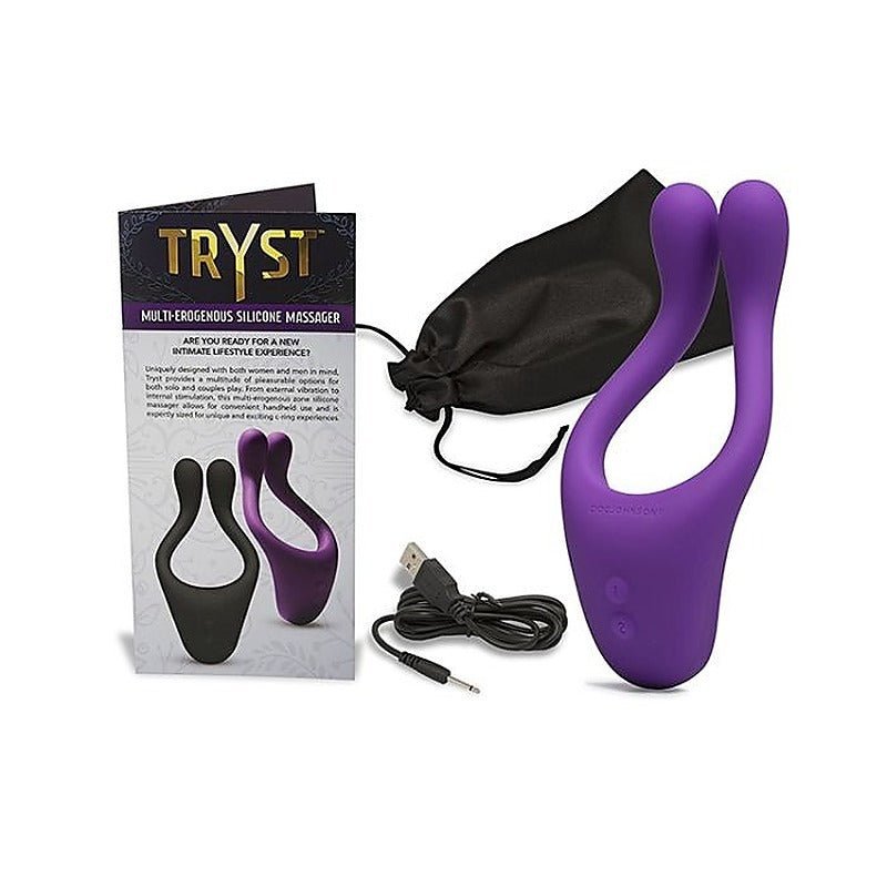 Tryst Erogenous Zone Silicone Massager by Doc Johnson - Clit Ticklers and Pulsators