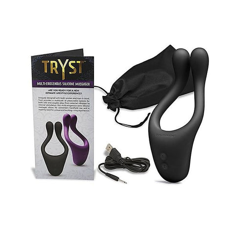 Tryst Erogenous Zone Silicone Massager by Doc Johnson - Clit Ticklers and Pulsators