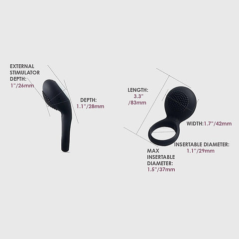 Tyler Vibrating Cock Ring by Svakom - Cock Rings