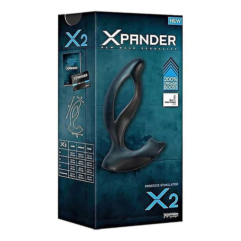 JoyDivision XPANDER X2 Deep Black Expandable Prostate Massager - Prostate Toys