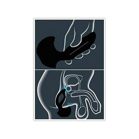 JoyDivision XPANDER X3 Deep Black 3 Spoke Prostate Massager - Prostate Toys