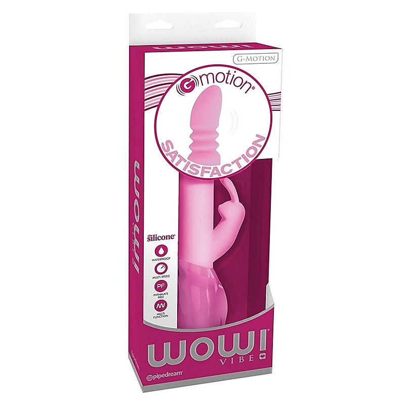 WOW! G-Motion Triple Action Rabbit Vibrator by Pipedream - Rabbit Vibrators