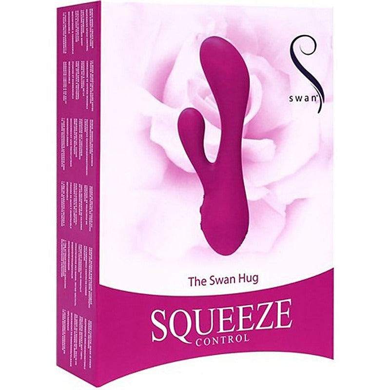 The Swan Hug with Squeeze Control by BMS Factory - Rabbit Vibrators