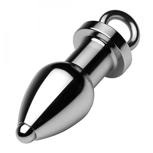 Arsenal Aluminum Tunnel Plug by XR Brands - Steel Sex Toys
