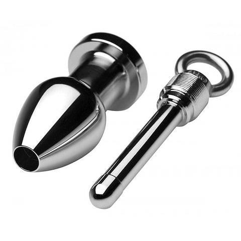 Arsenal Aluminum Tunnel Plug by XR Brands - Steel Sex Toys
