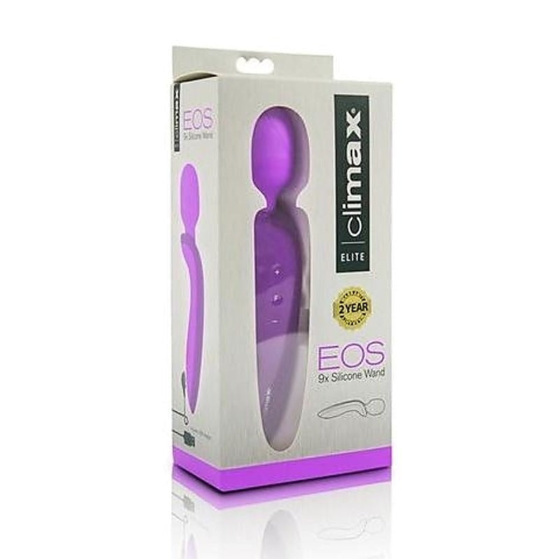 Topco Climax Elite Eos Rechargeable 9x Silicone Wand Powerful Motor - Luxury Sex Toys