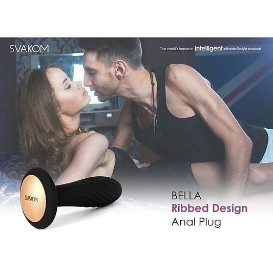 Bella Ribbed Design Silicone Anal Plug by Svakom - Butt Plugs