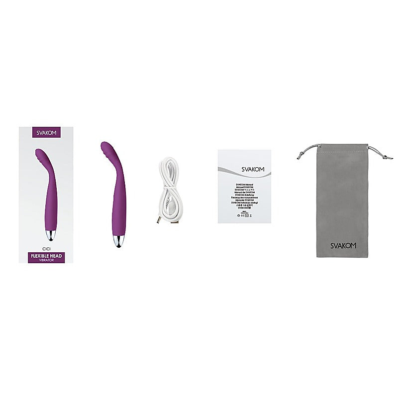 Cici Slim Flexible Head G-Spot Vibrator by Svakom - Waterproof Vibrators