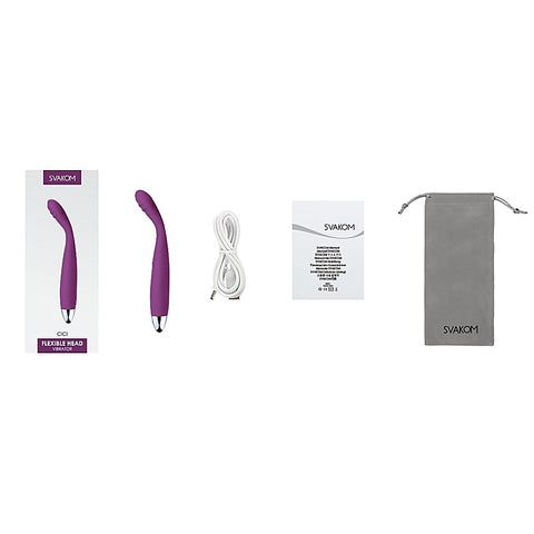 Cici Slim Flexible Head G-Spot Vibrator by Svakom - Waterproof Vibrators