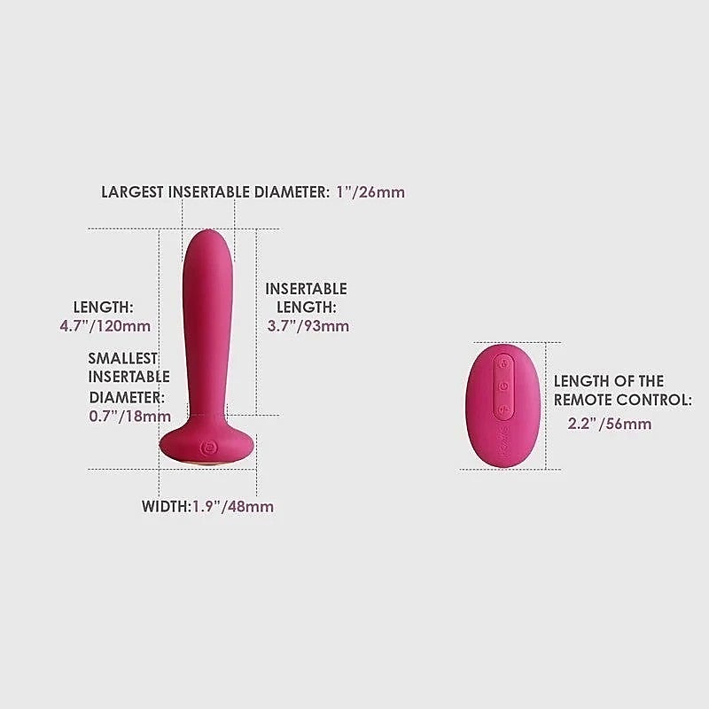 Svakom Primo Warming Plug Vibrator with Heating Core and Remote Control - Prostate Toys