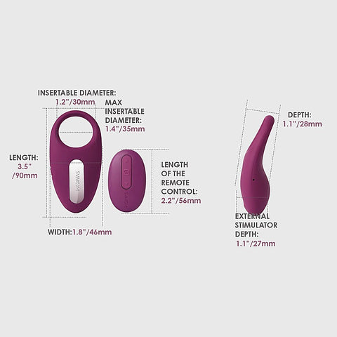 Winni Smart Remote Control Vibrating Cock Ring by Svakom - Vibrating Cock Rings