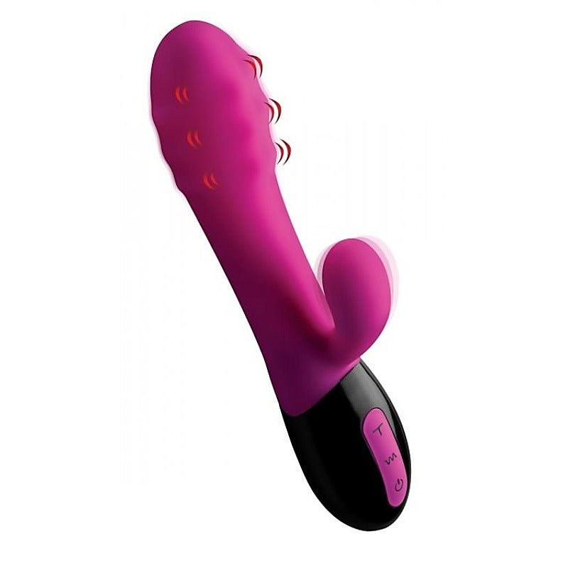 Pulsette 7x Pulsating Silicone Vibe by XR Brands - Rabbit Vibrators