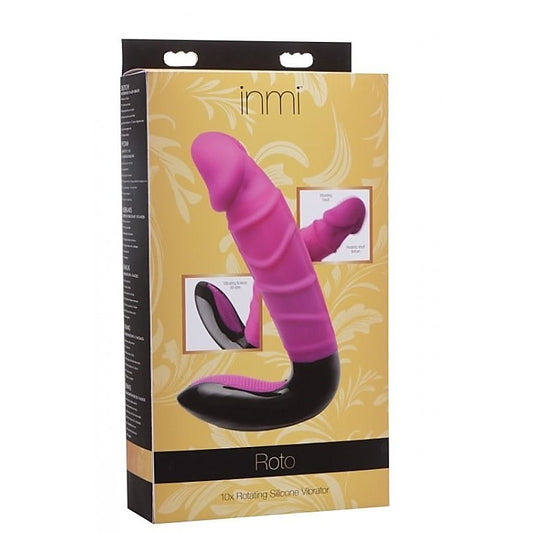 Roto 10x Rotating Silicone Vibe by XR Brands - Luxury Sex Toys