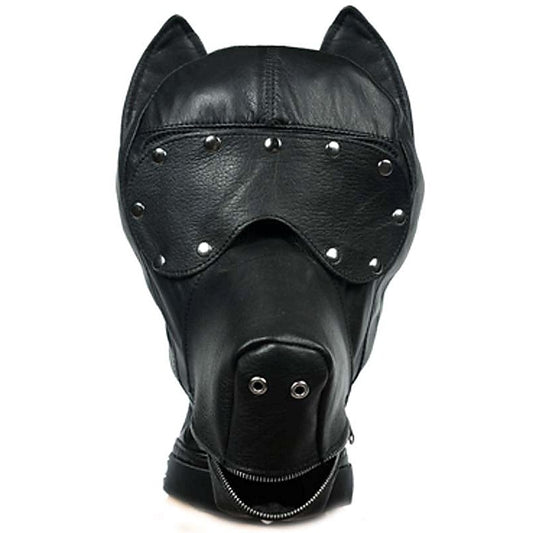 Leather Dog Hood by BDStyle - Bondage Hoods
