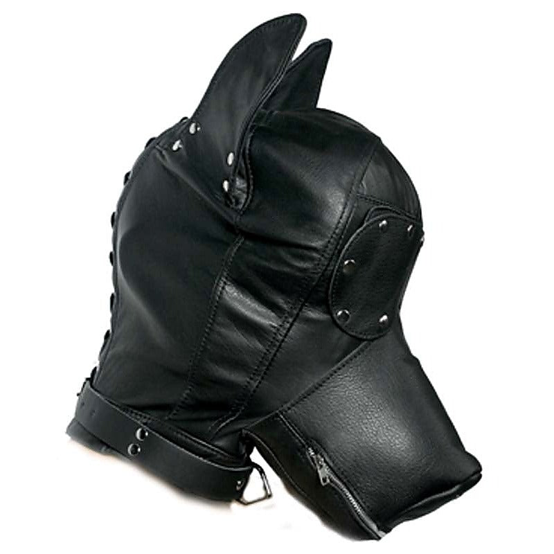 Leather Dog Hood by BDStyle - Bondage Hoods
