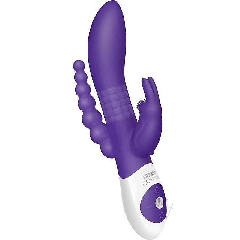 Premium The Beaded D.P. Rabbit by Xgen Products - Clit Ticklers and Pulsators