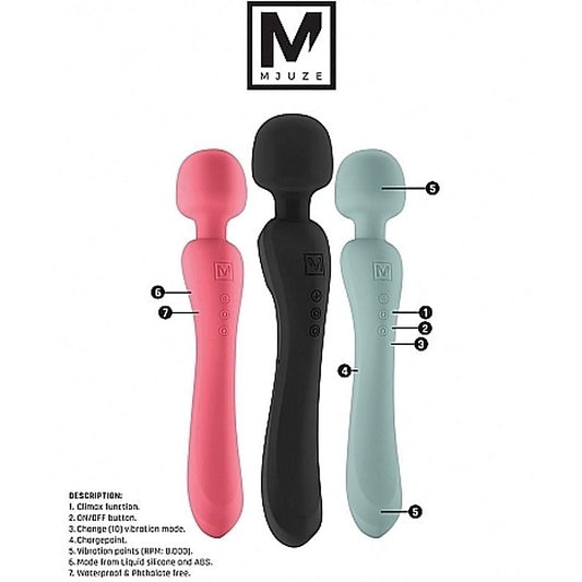 Flowing Vibrating Silicone Massager by Shots Toys - Waterproof Vibrators
