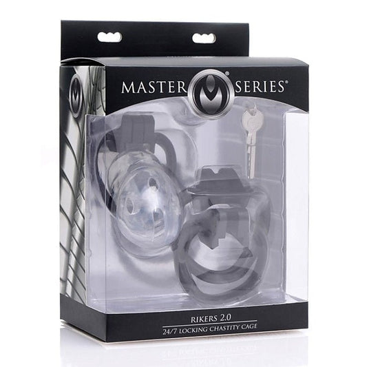 Rikers 2.0 Locking Male Chastity Device by XR Brands - Male Chastity
