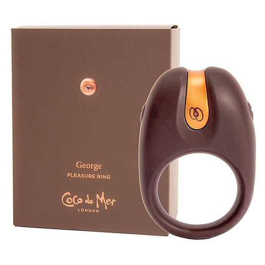 George Pleasure Cock Ring by Coco de Mer - Cock Rings
