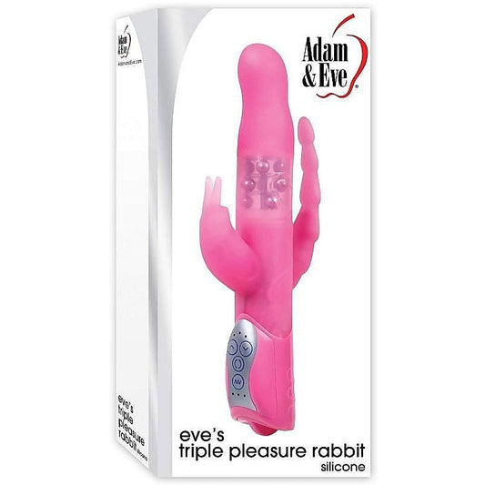 Eve's Triple Pleasure Rabbit by Adam & Eve - Rabbit Vibrators
