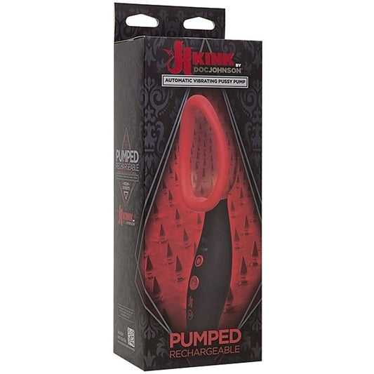 Kink Pumped Rechargeable Pussy Pump by Doc Johnson - Luxury Sex Toys