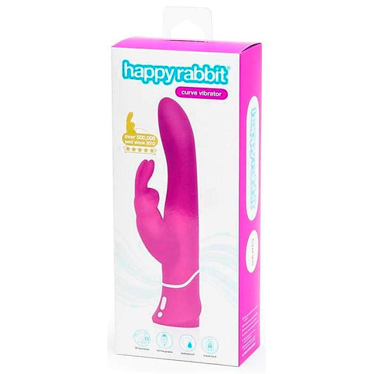 Happy Rabbit Rechargeable Curve Vibrator Purple - Rabbit Vibrators