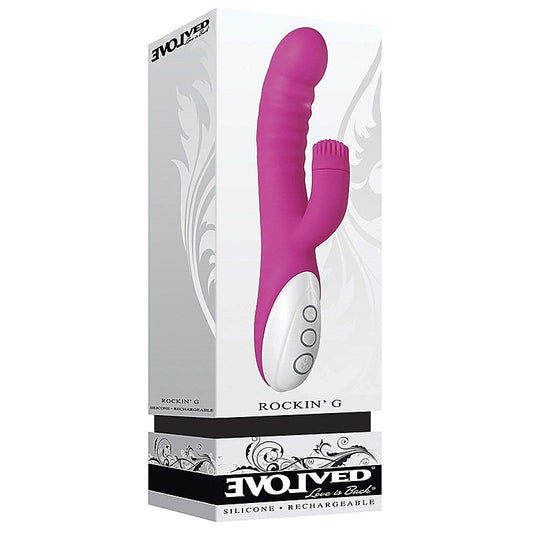 Rockin' G Dual Stimulation Rabbit Vibe by Evolved - Rabbit Vibrators