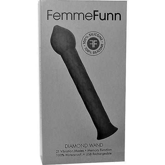 FemmeFunn Diamond Pleasure Wand by VVOLE LLC - Clit Ticklers and Pulsators