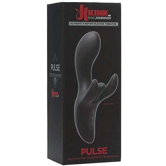 Kink Pulse Ultimate 4 Motor Silicone Vibrator by Doc Johnson - Rabbit Vibrators