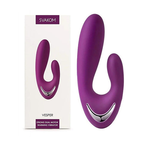 Vesper Strong Dual Motors Warming Vibrator by Svakom - Waterproof Vibrators