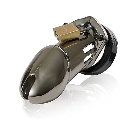 CB-6000 Chastity Cock Cage Kit Chrome by A L Enterprises - Male Chastity