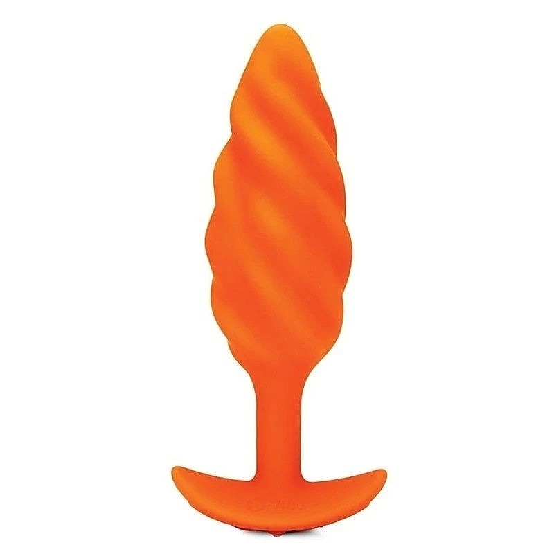 Premium Swirl Texture Vibrating Plug by B-Vibe - Butt Plugs