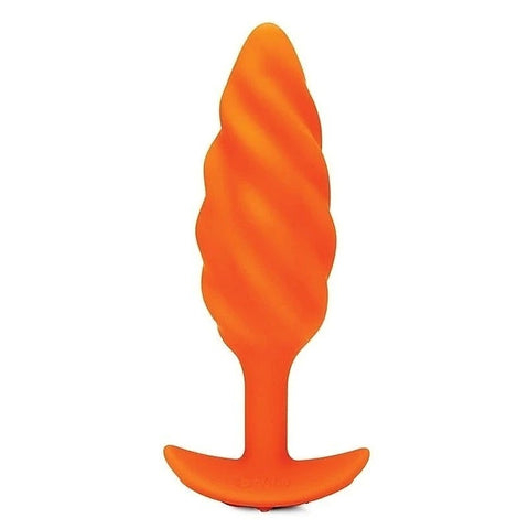 Premium Swirl Texture Vibrating Plug by B-Vibe - Butt Plugs