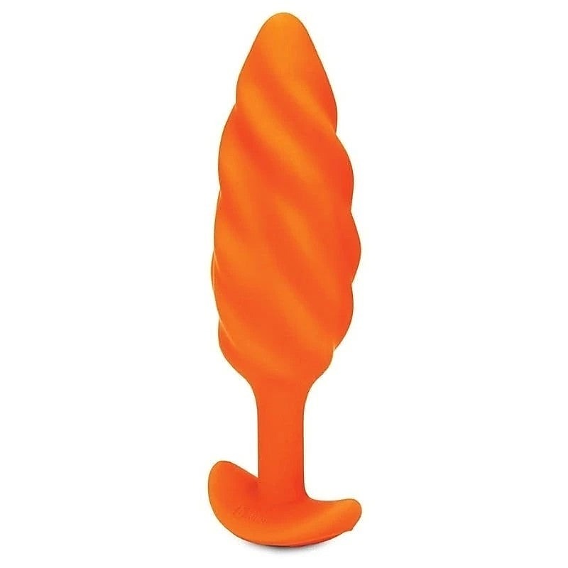 Premium Swirl Texture Vibrating Plug by B-Vibe - Butt Plugs