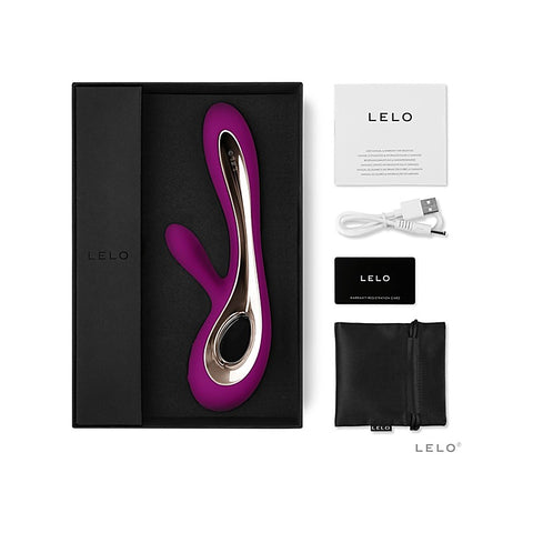 Soraya 2 Double Pleasure Rabbit Vibrator by Lelo - G-Spot Vibrators