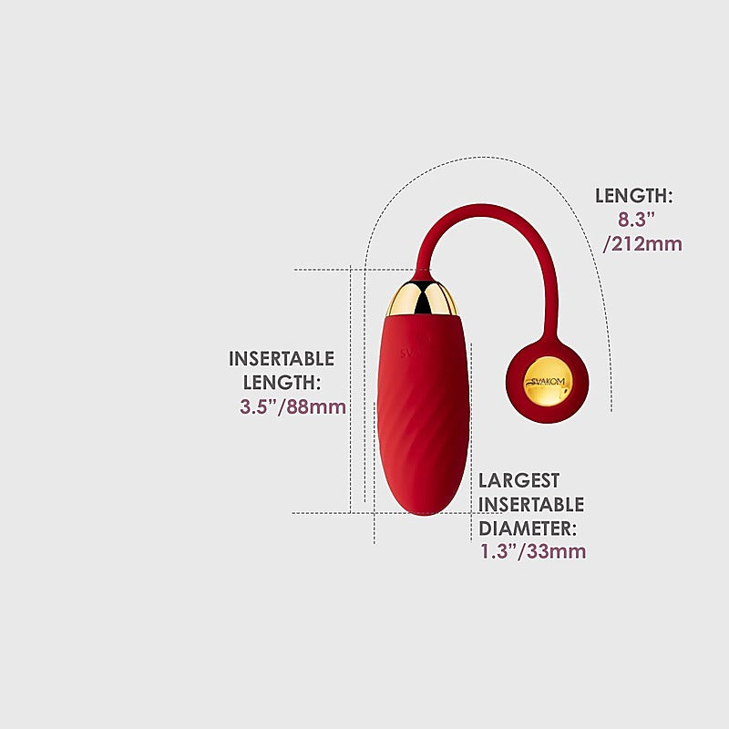 Ella Neo Interactive App Controlled Love Egg by Svakom - Remote Control Vibrators