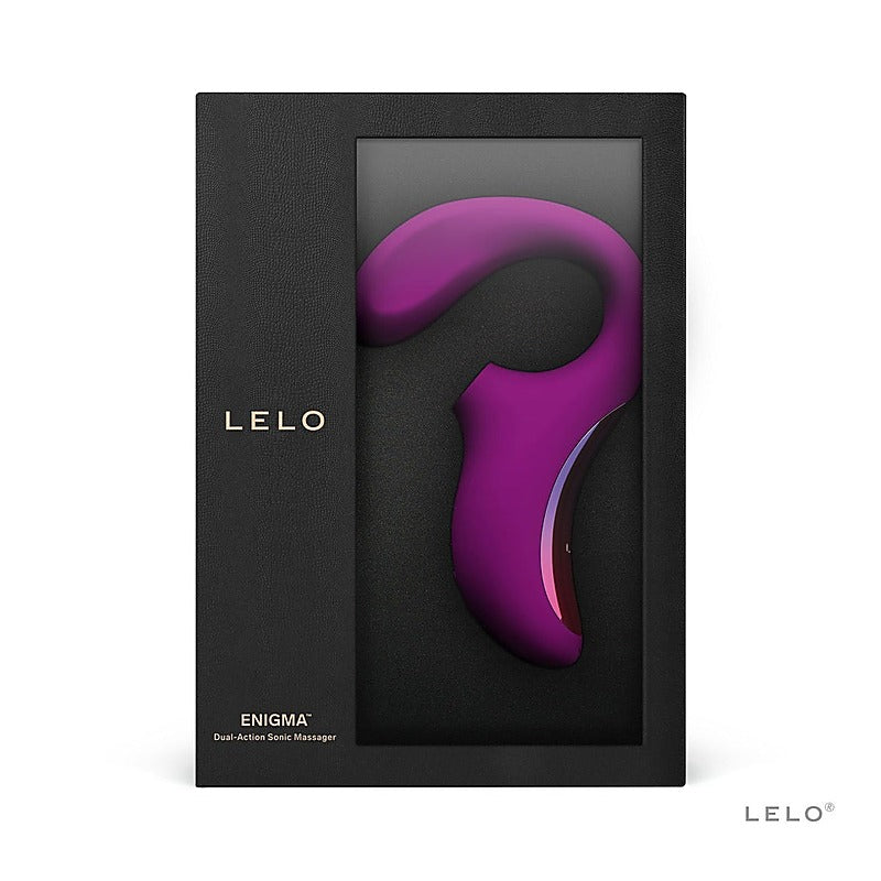 Lelo Enigma Dual Action Sonic Clitoral and G Spot Massager SenSonic Wave - Realistic Dildos