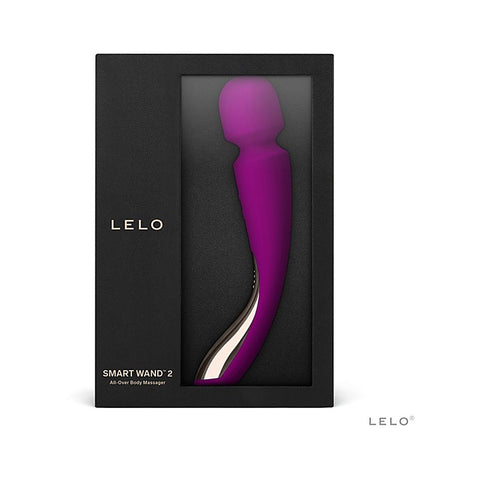 Lelo Smart Wand 2 Medium Vibrating Body Massager Powerful Wand Vibrator - Rabbit Vibrators