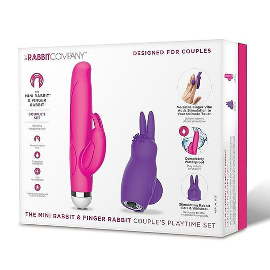 Mini Rabbit and Finger Rabbit Couples Playtime Set - Sex Kits