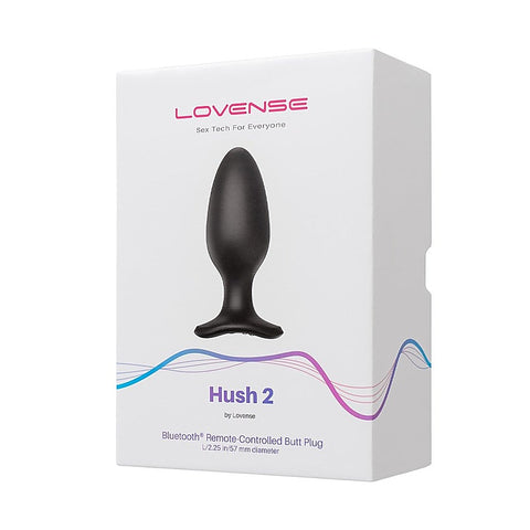 Hush 2 Remote Controlled Vibrating Butt Plug By Lovense - Remote Control Vibrators