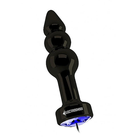 Electroshock Ribbed Butt Plug by Shots Toys - Luxury Sex Toys