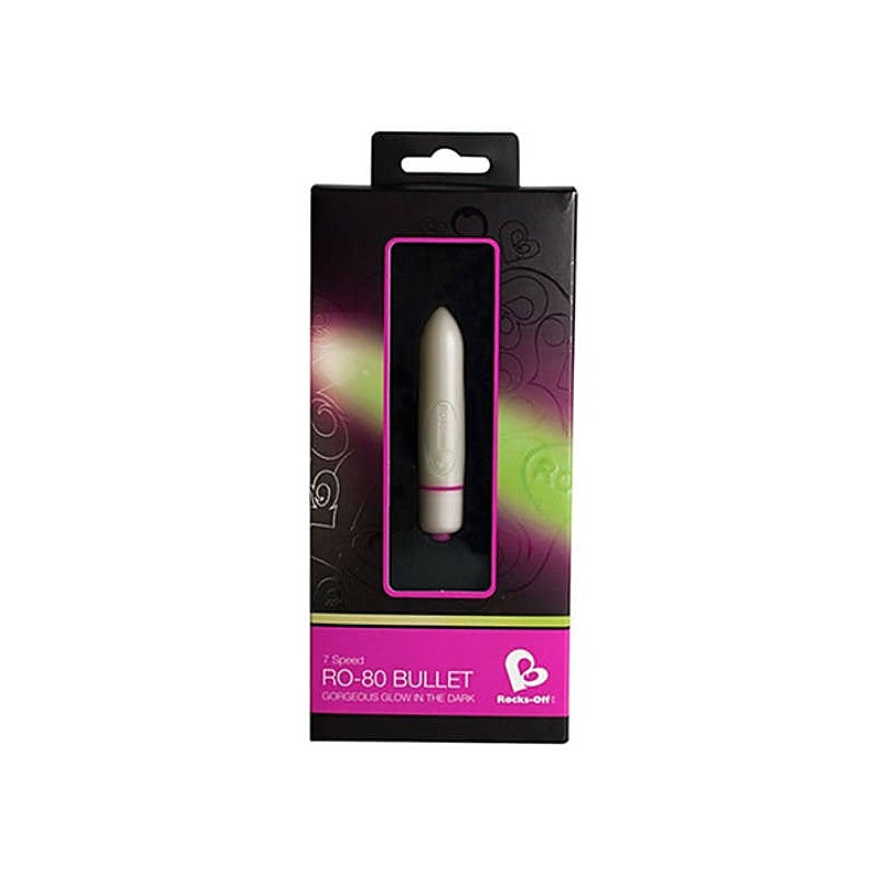 Gorgeous Glow in the Dark 7 Speed 80mm by Rocks Off - Waterproof Vibrators